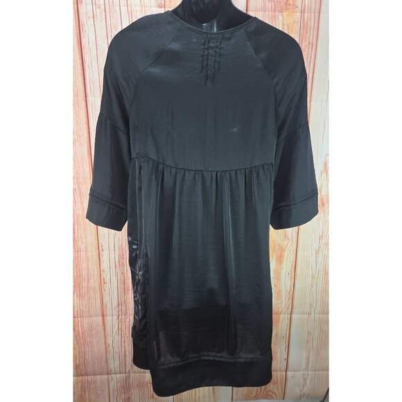 Ivy Jane Womens Black Embroidered Tunic Blouse Small Boho Chic - Picture 2 of 8